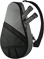 Cosmos Padel Racket Bag Pickleball Paddle Sling Backpack - Holds 2 Rackets, Mesh Pocket for Balls, Bottle & Accessories