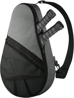 Cosmos Padel Racket Bag Pickleball Paddle Sling Backpack - Holds 2 Rackets, Mesh Pocket for Balls, Bottle & Accessories