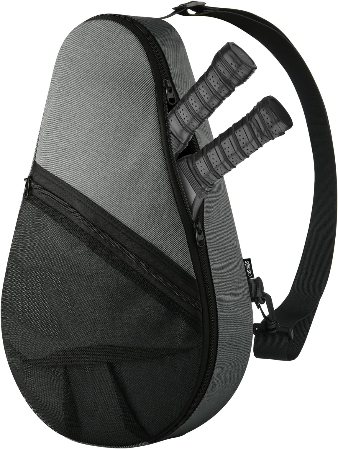 Cosmos Padel Racket Bag Pickleball Paddle Sling Backpack Padel Racquet Storage Bag, Padel (Paddel Tennis) Equipment Carrying Bag with Mesh Pocket for 2 Paddles Ball Water Bottle & Accessory