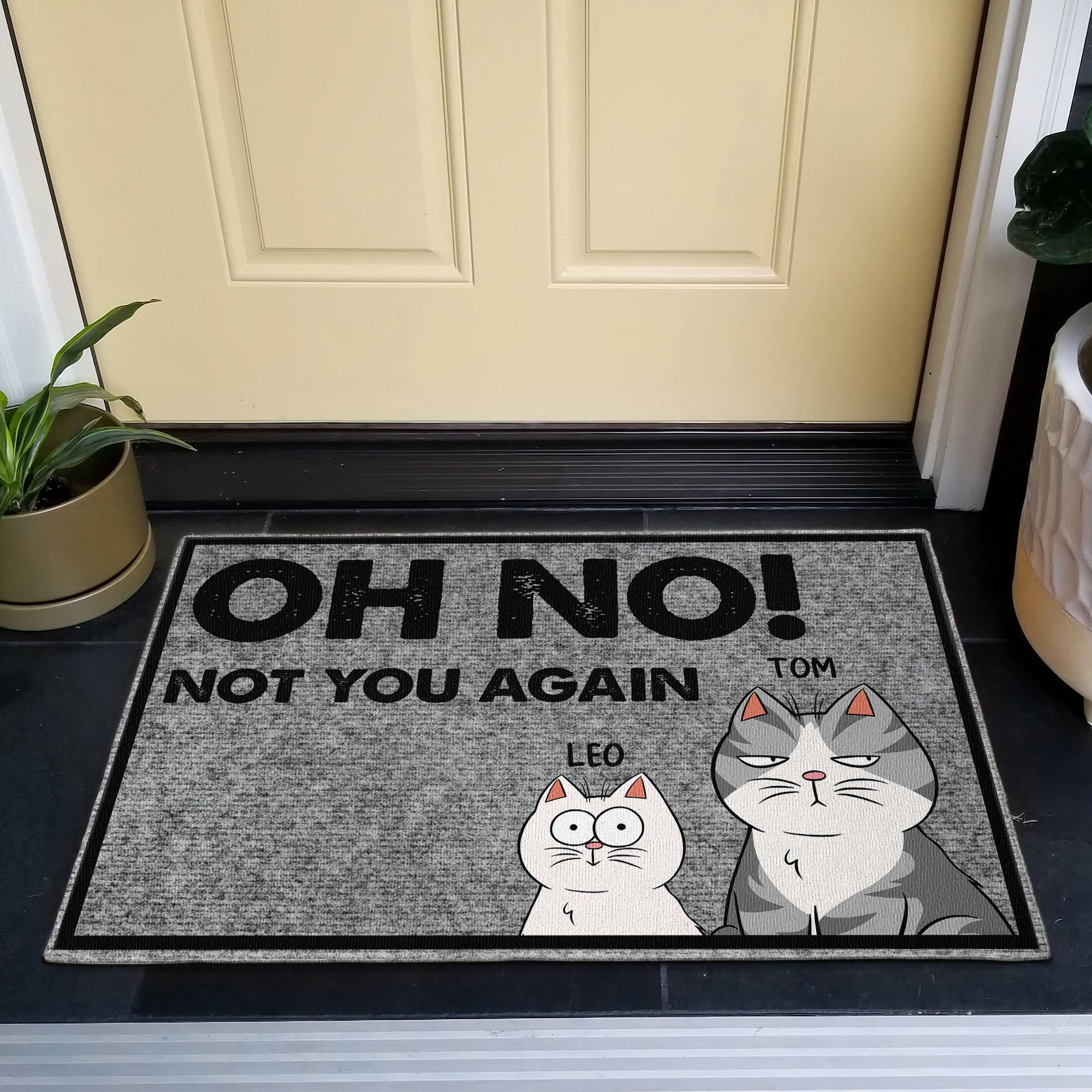Doormat SVG Design, Oh No Not You Again Graphic By Asmabinti Sumiya