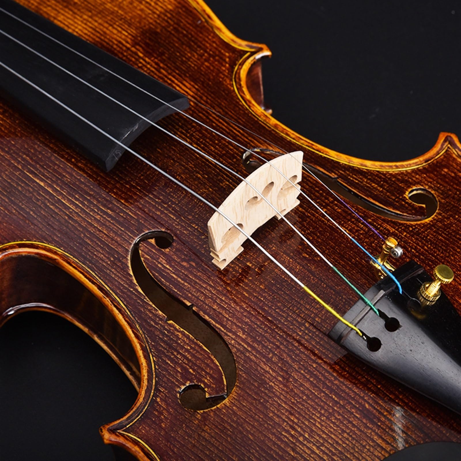 Geige Antike Massivholz Handgefertigte Violine Professionelle Einbrett-Violine Violininstrument(1/2)