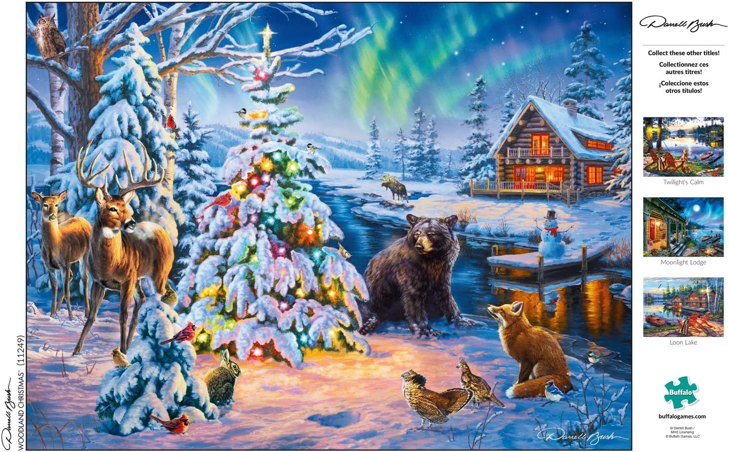 クリスマスSALE シュウ Woodland Christmas 1000 Piece Puzzle – Darrell Bush Art