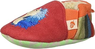 Acorn Baby Girls Easy-On Toddler Moc Slipper, Red Hedgehog