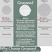 Vista 6 de Grasseed Tapas de papel de aluminio para reutilizar cápsulas de café compatibles con cápsulas Nespresso VertuoLine, 100