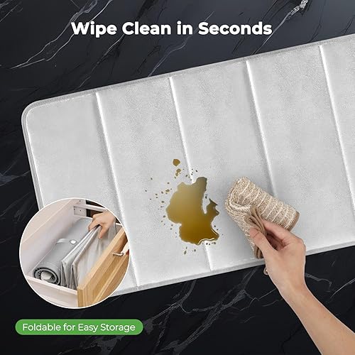 Miniatura 8 de FYY Tapete resistente al calor para alfombrillas de calentamiento de alimentos, mesas de 35.4 x 15.4 pulgadas protegidas, hasta un 50% de bloqueo de