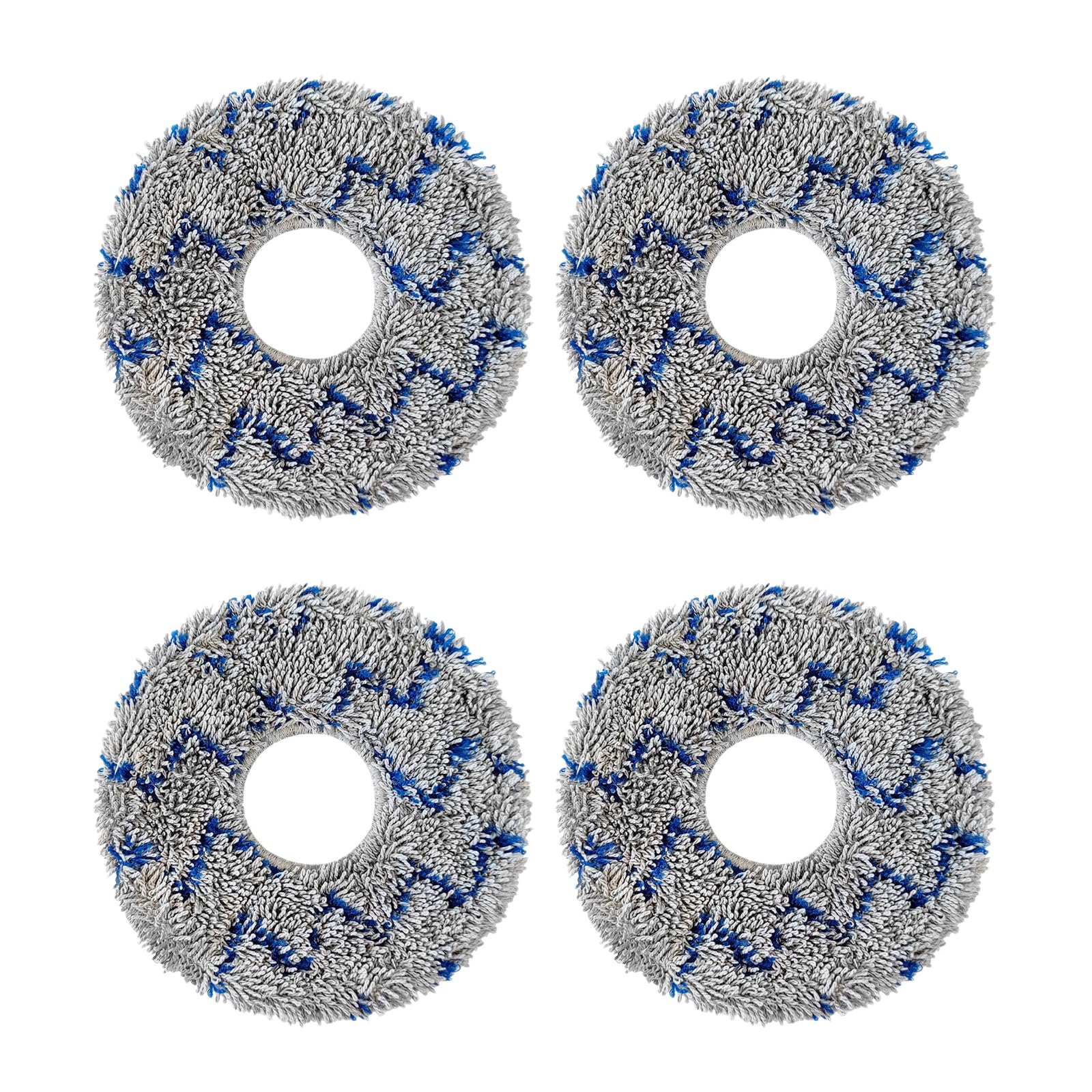 Mop Pads Replacement Compatible with ECOVACS DEEBOT T50 Pro Omni / N30 Pro Omni / T30 Pro / T30S Combo / T30S / T20 Omni / T10 Omni / X1 Omni / X1 Turbo / X2 Omni/Yeedi M12 Pro+ Spare Parts (4 Pack)