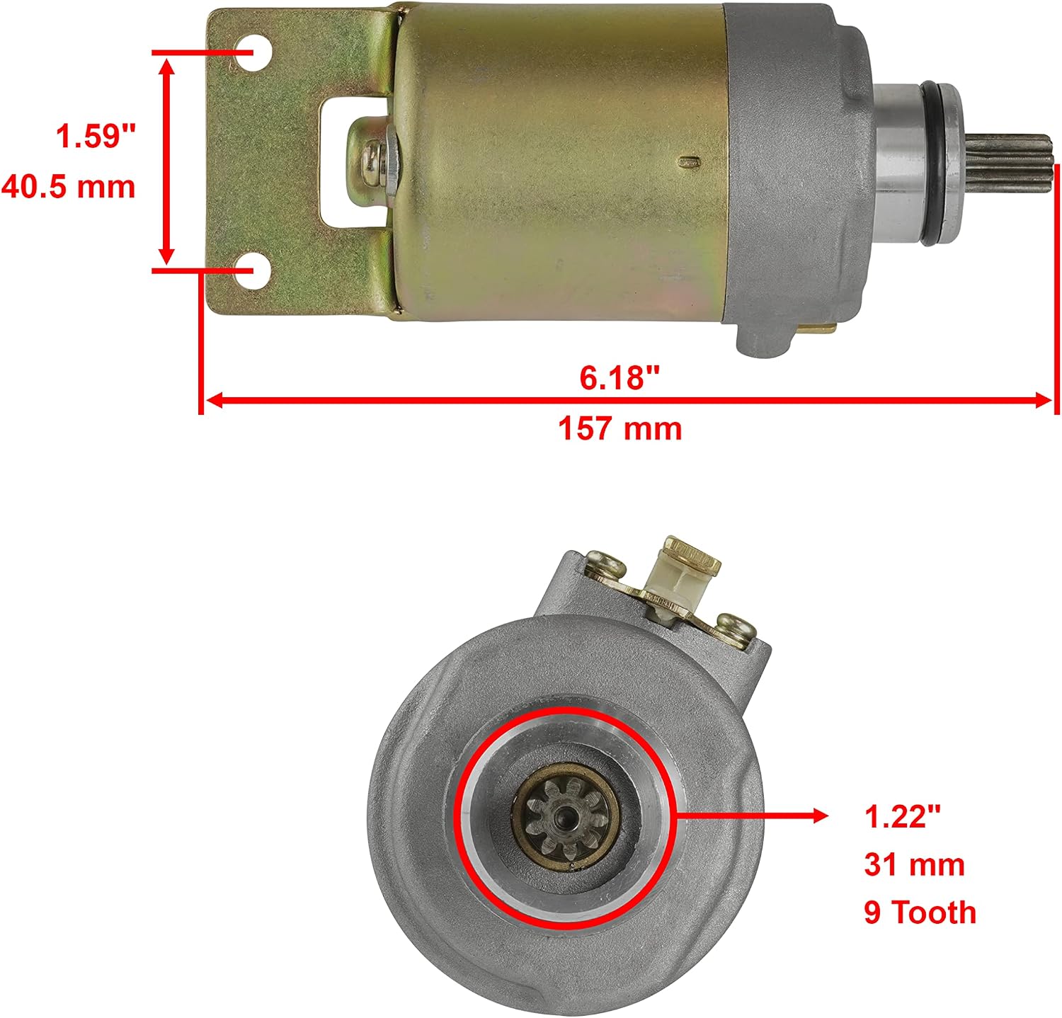 Caltric Starter & Relay Solenoid Compatible With Polaris Sawtooth 200 Quad 2006 2007 Atv