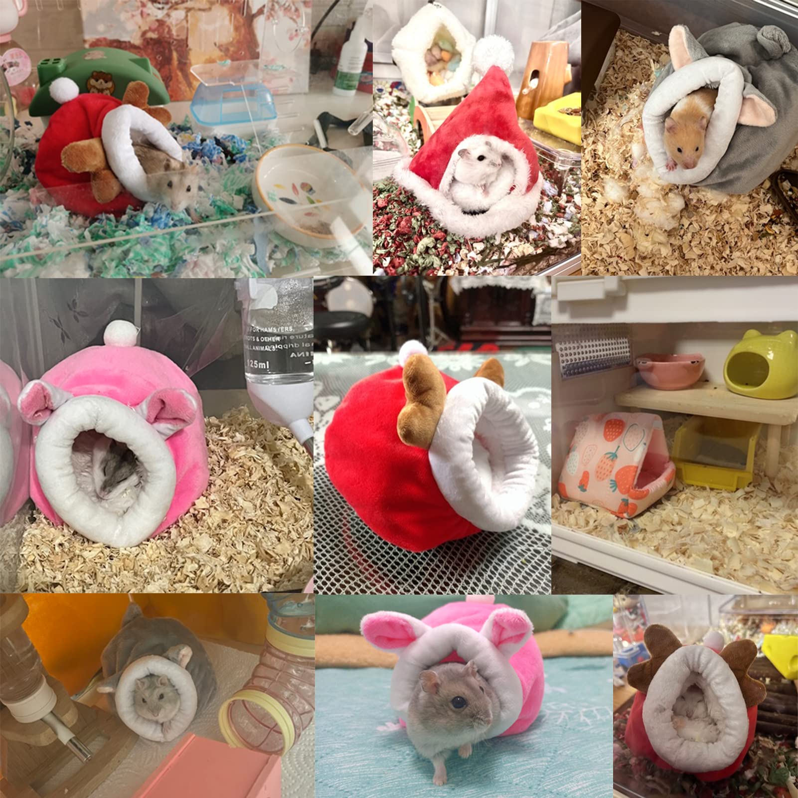 Casa Hamster Cama Térmica Para Hámster Nido De Invierno Acogedor