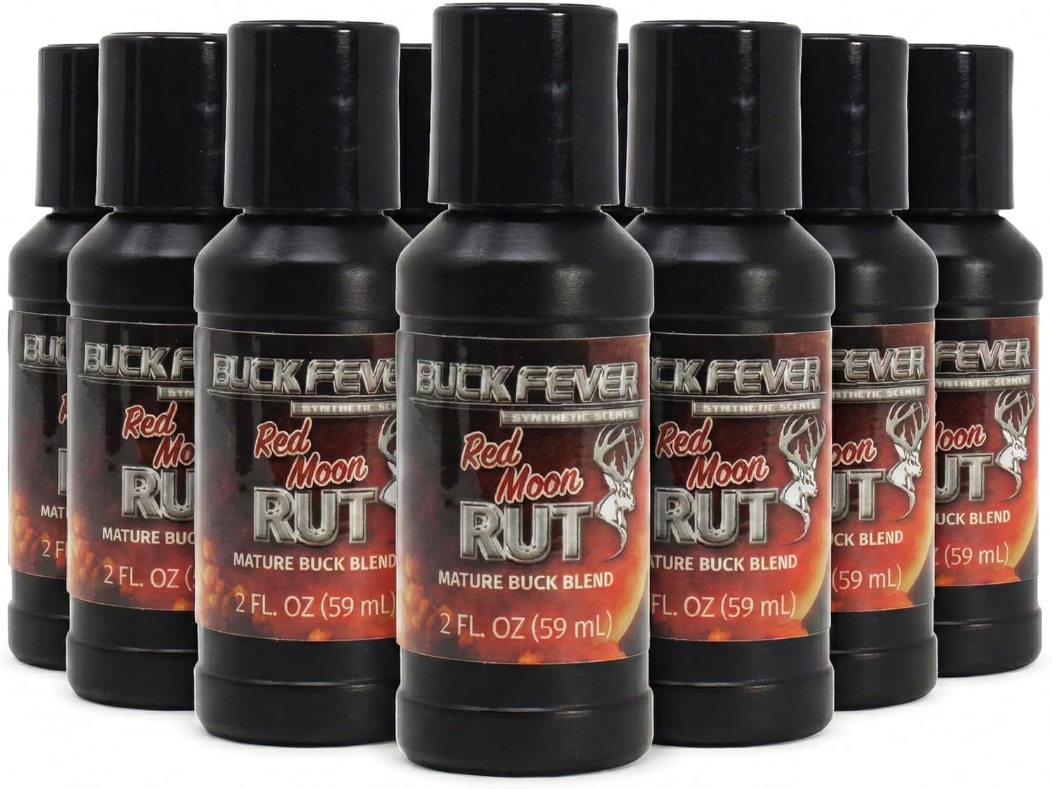 Buck Fever Red Moon Rut – Synthetically Formulated Deer Liquid Attractant – Non-Spoiling, Sweet Synthetic Buck Attractant Scent – Moisture Reactivated Mature Rutting Buck Scent