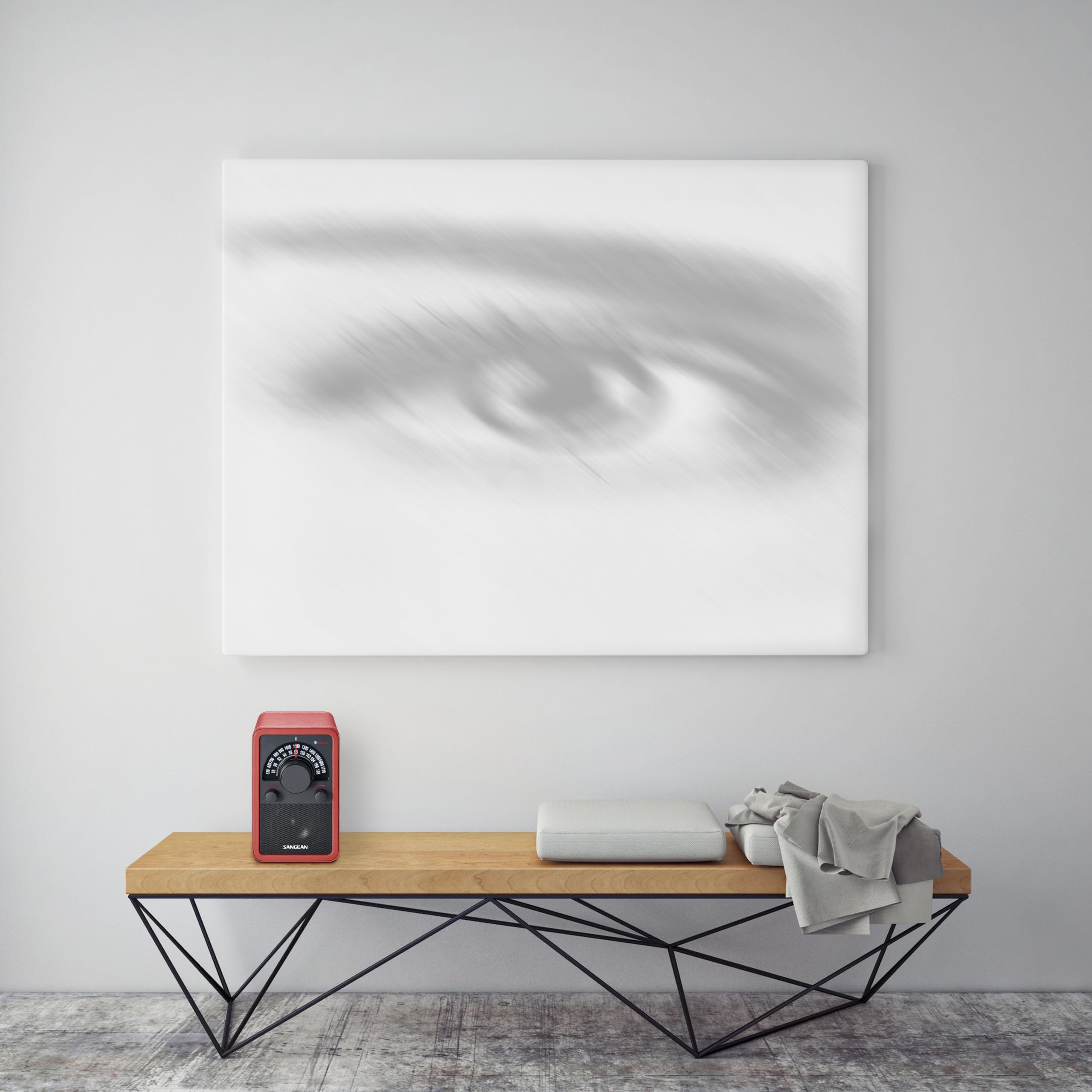 Sangean WR-15 Retro Radio mit FM und AM - Vintage Design - Bluetooth Streaming - Einzigartiges Holzgehäuse - Rot/Schwarz