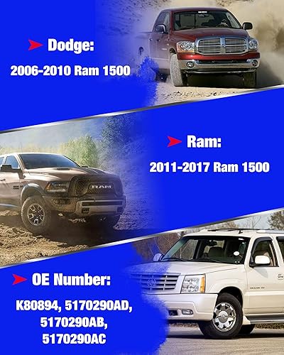 Miniatura 2 de KSP - Barra estabilizadora para Ram 1500 2011-2017, kits de eslabones de barra estabilizadora delantera para Dodge Ram 1500 2006-2010, remplaza OEM