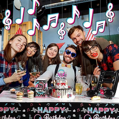 Miniatura 7 de 40 Pieces Music Notes Cutouts Music Party Decorations Musical Notes Silhouette for Music Concert 50's Theme Party Birthday Party Baby Shower School