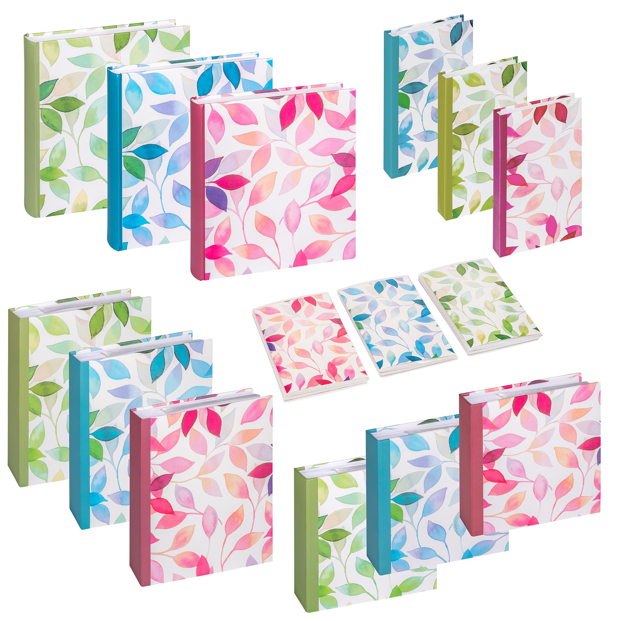 walther design ME-364-L Slip-in album Season, 200 Photos 13x18 cm, blue