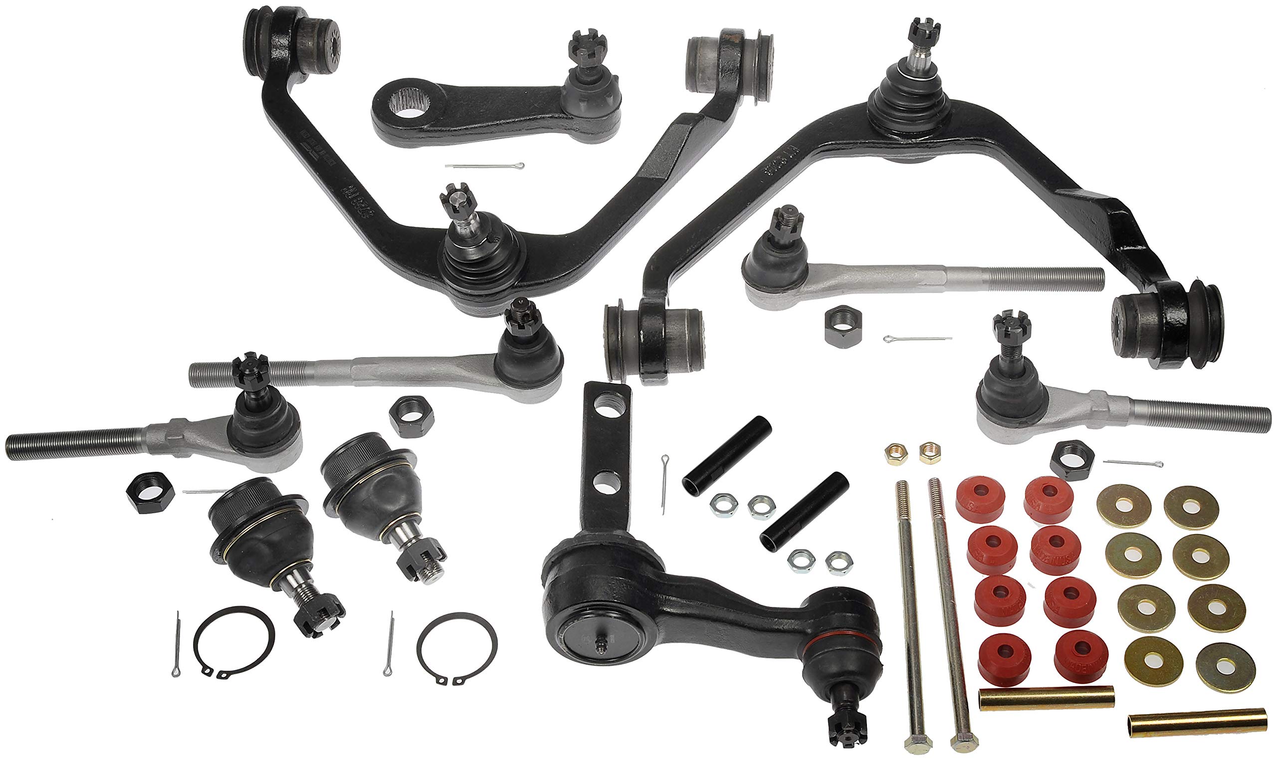 Dorman FEK87029XL Front Suspension Kit Compatible with Select Ford/Lincoln Models - Susp Kit - Suspension Kit - This extended-life front-end kit includes all the components required to repair both the left and right side of the suspension. Featuring premium designs, this application-specific kit is engineered to restore factory-like feel and performance.