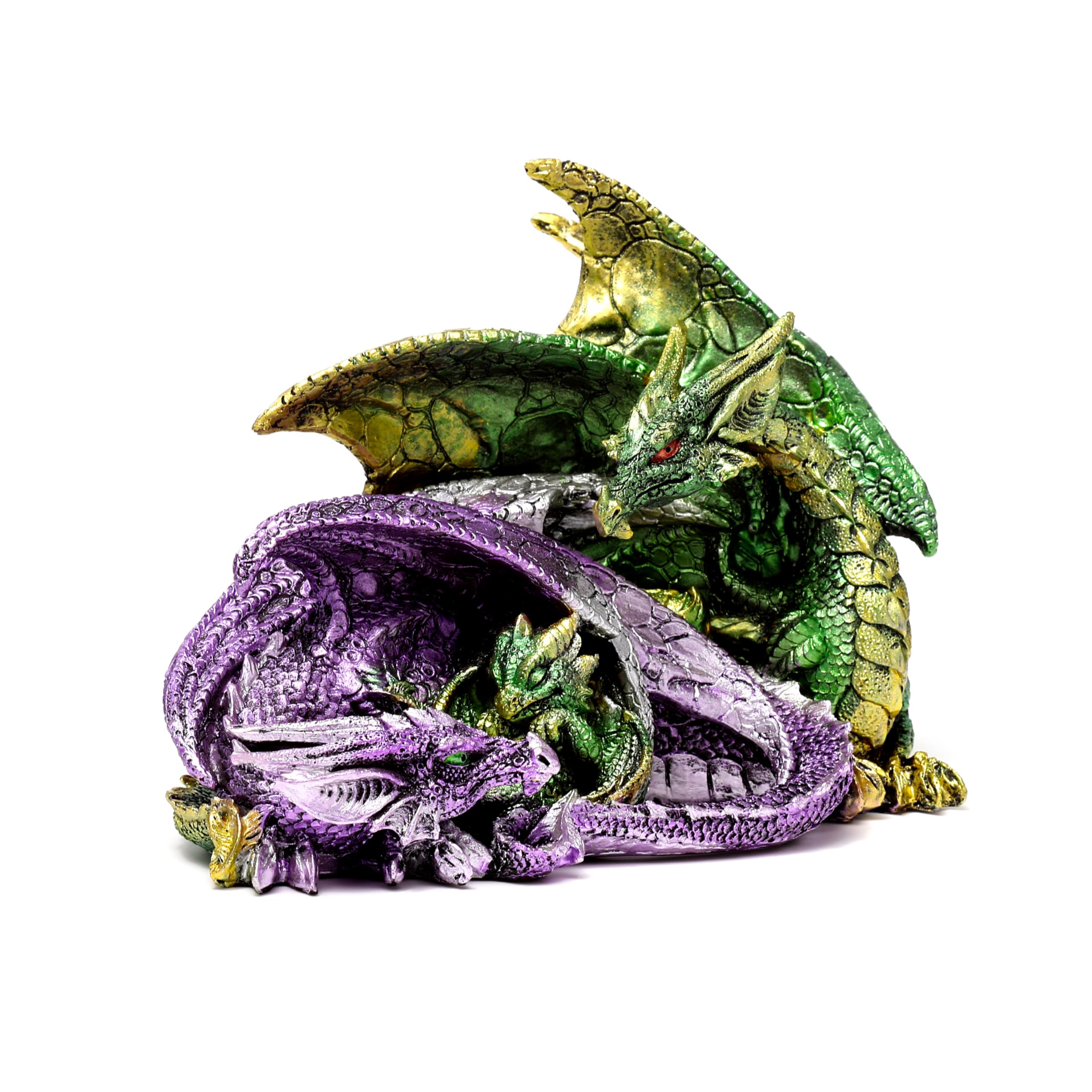 Puckator Enchanted Nightmare Dragon Family - Cute Room Decor - Aesthetic Feng Shui Meditation Accessories - Garden Ornaments - Shelf Desk Decorations - Mindfulness Home Gifts - Statues