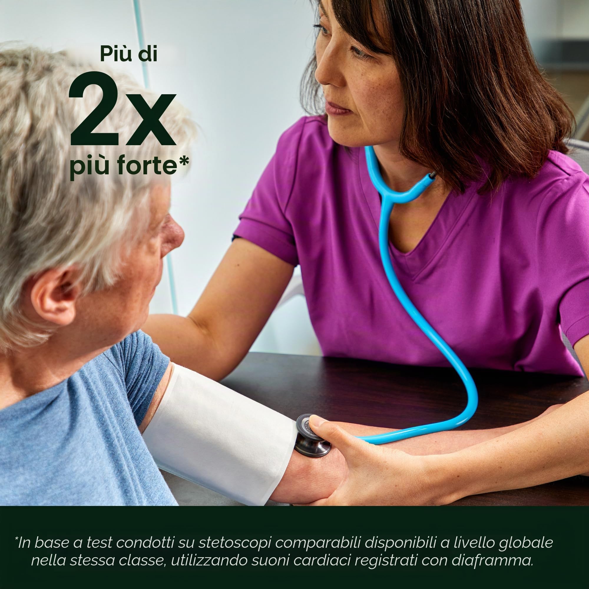 Littmann Classic III Stetoscopio Professionale, 5959, Tubo Azzurro | Testina in acciaio inox a specchio, raccordo Smoke e archetto Smoke. Per medici, infermieri e studenti di medicina