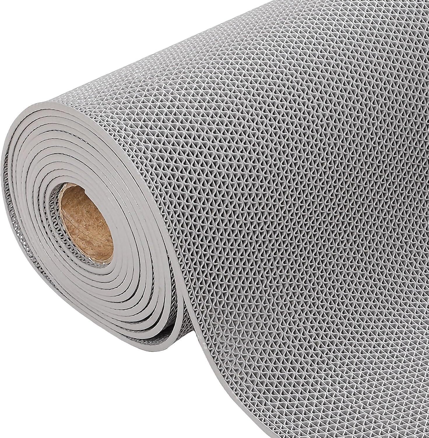 Hpthly Grey Pvc Drainage Floor Mat 5Mm Thick, Non-Slip Wet Area Floor Mat For Indoor Outdoor Hollow Drainage Mat,Gray-120X300cm