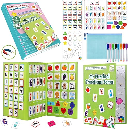 Miniatura 1 de Martiount Montessori - Libro magnético silencioso para niños, libro ocupado, juguetes de viaje para niños de 3 a 5 años, actividades de aprendizaje