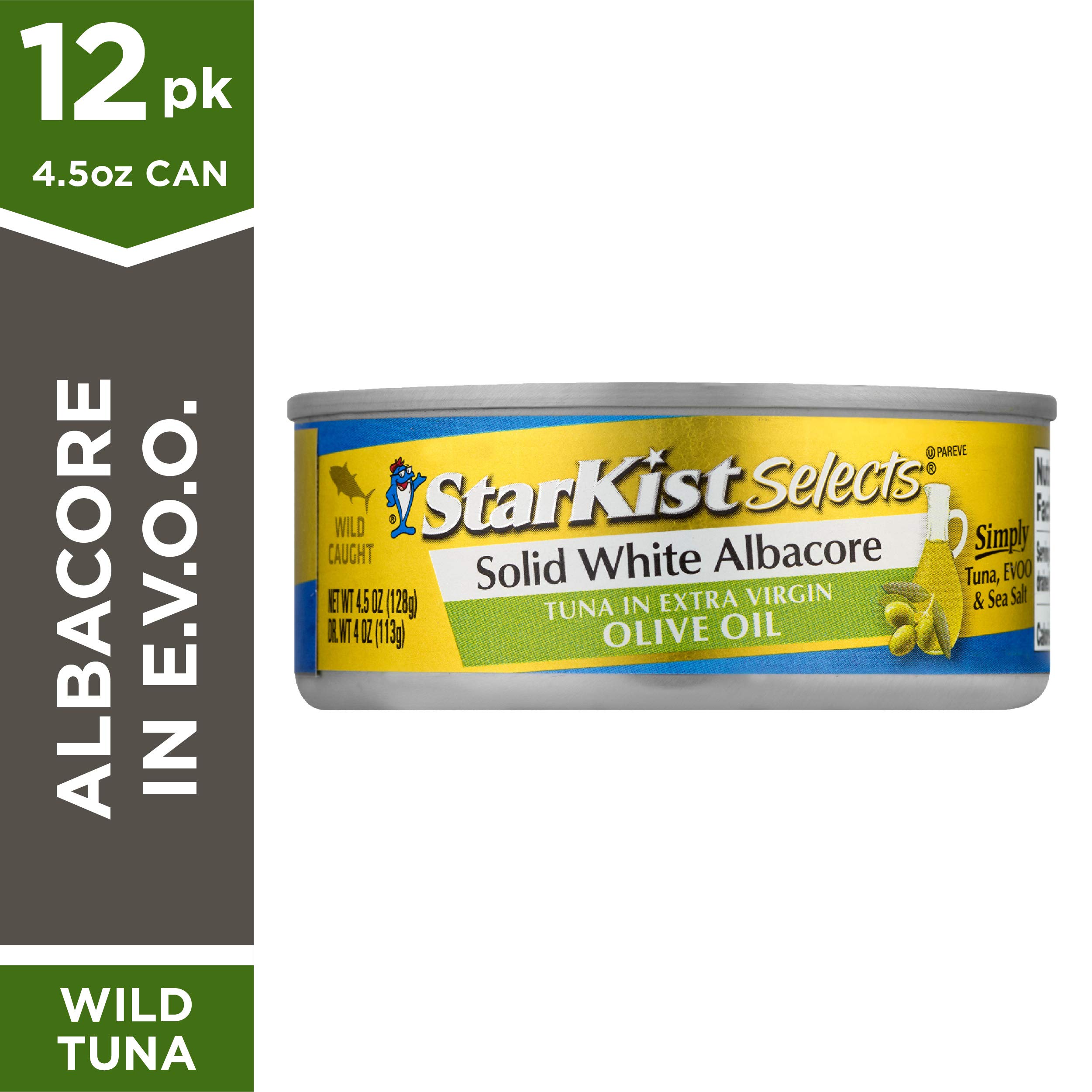 StarKist E.V.O.O. Solid White Albacore Tuna in Extra Virgin Olive Oil, 4.5 Oz, Pack of 12 Buy