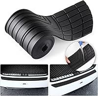 SINGARO Universal Rear Bumper Protector Guard 42x3.4in Rubber Anti-Scratch for Car SUV Trunk - Durable No-Drill Install