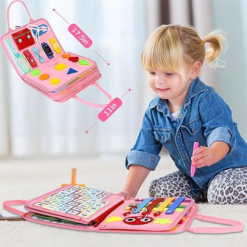 Miniatura 5 de Esjay Juguetes Montessori para niños pequeños, actividades educativas para aprender habilidades motoras finas, regalos de cumpleaños para niñas