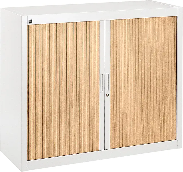 Armoire à Rideaux Démontables 100x120 cm Hêtre - Stockage Professionnel