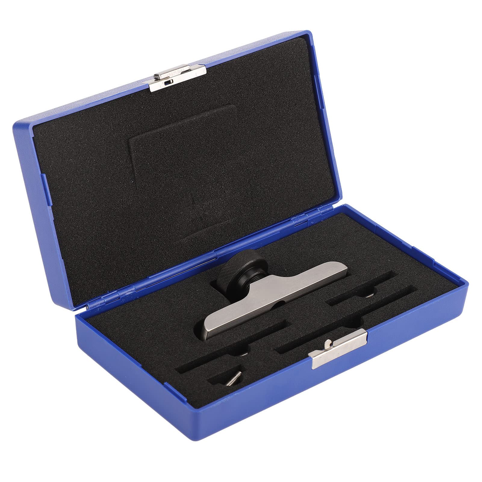 Base con Indicatore di Profondità Supporto Micrometro Aste Prolunga 3 Pezzi Acciaio Inossidabile Temprato 103x17 mm