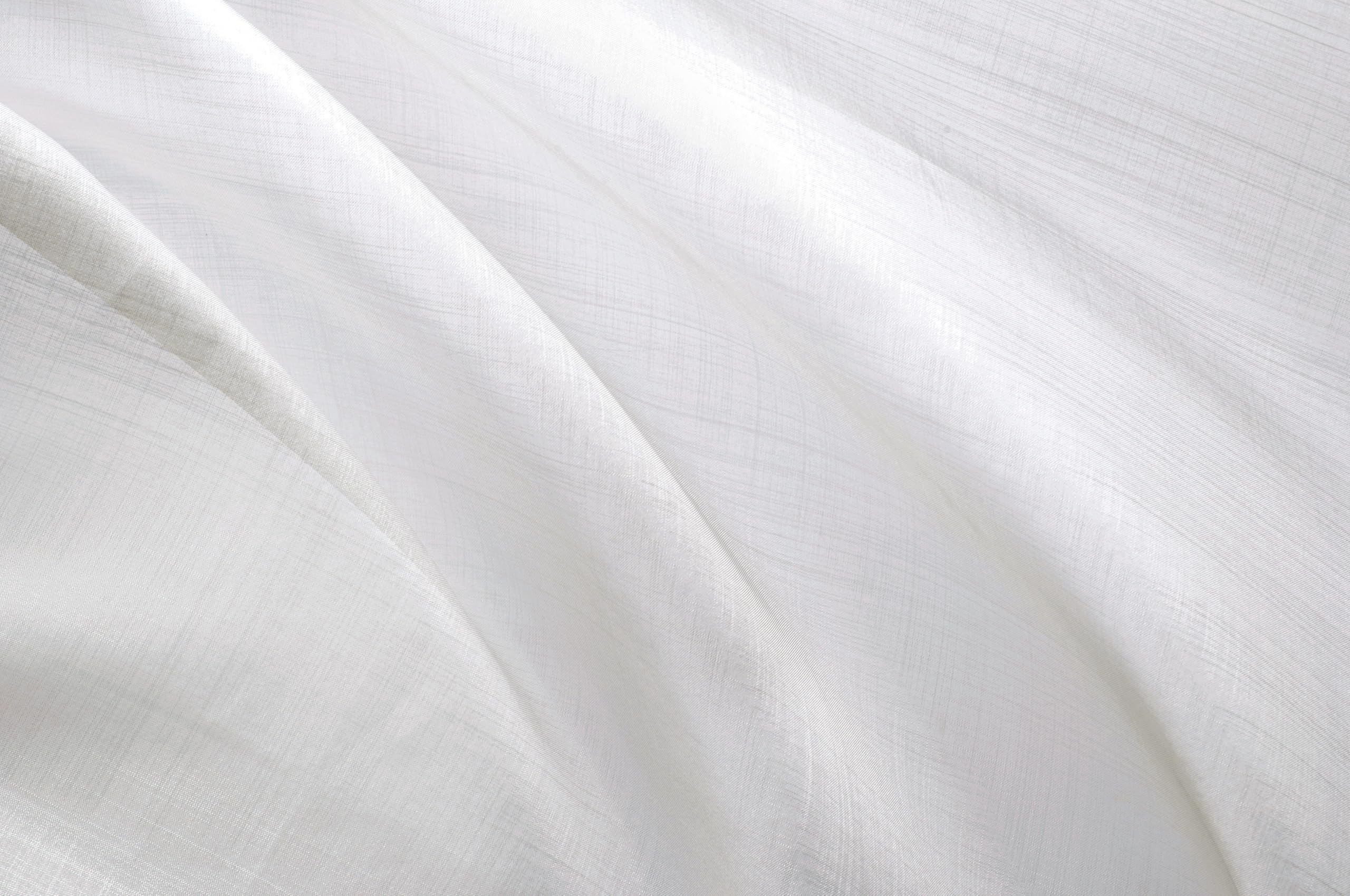 LINDER - Visillo de Cristal (45 x 120 cm, 100% poliéster, Certificado Öko-TX, Tejido y teñido en Francia, colección Etamine Helada