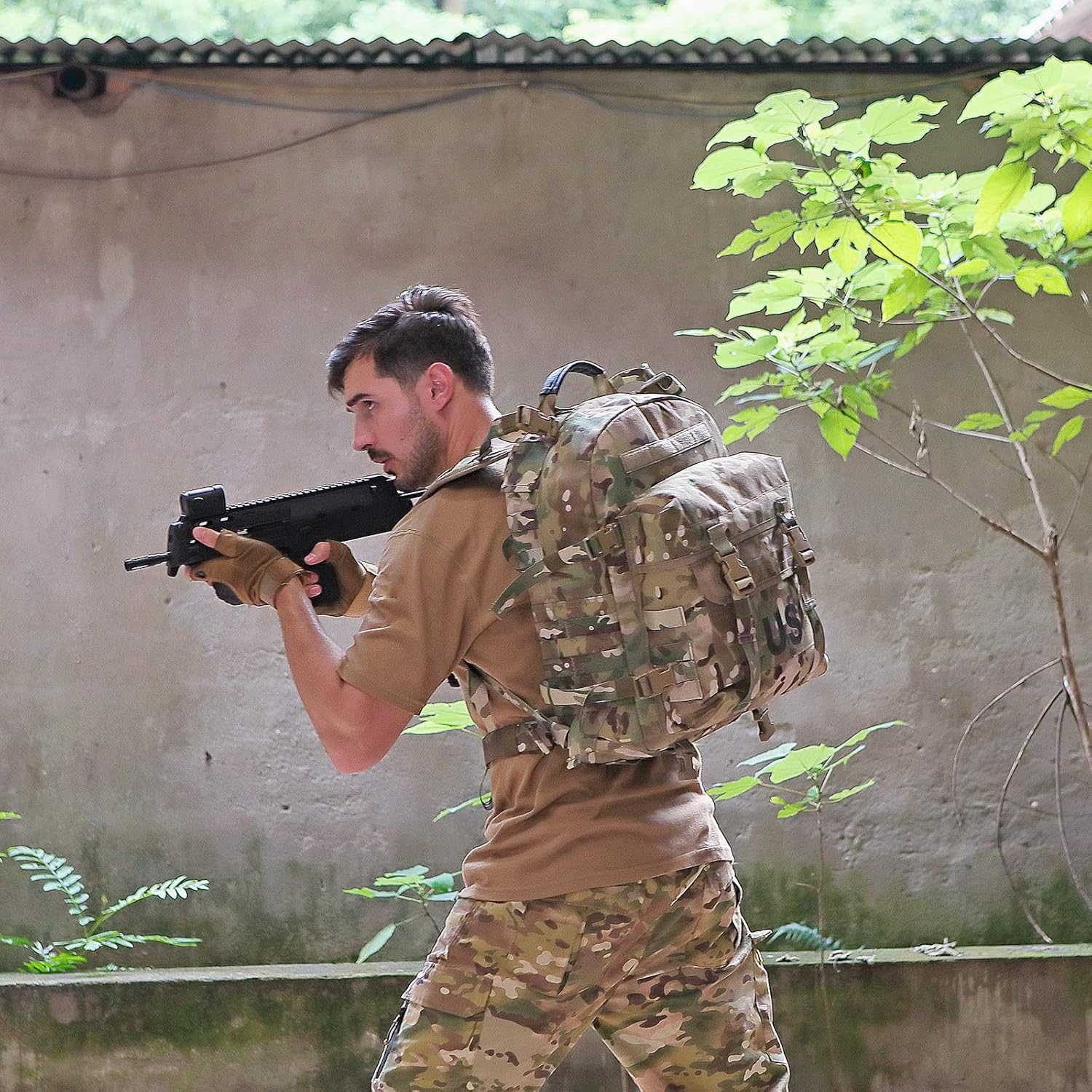 MT Military MOLLE 2 Army Vest, Rifleman FLC Set with Outer Pouches, Assault Backpack and Hydration Pack