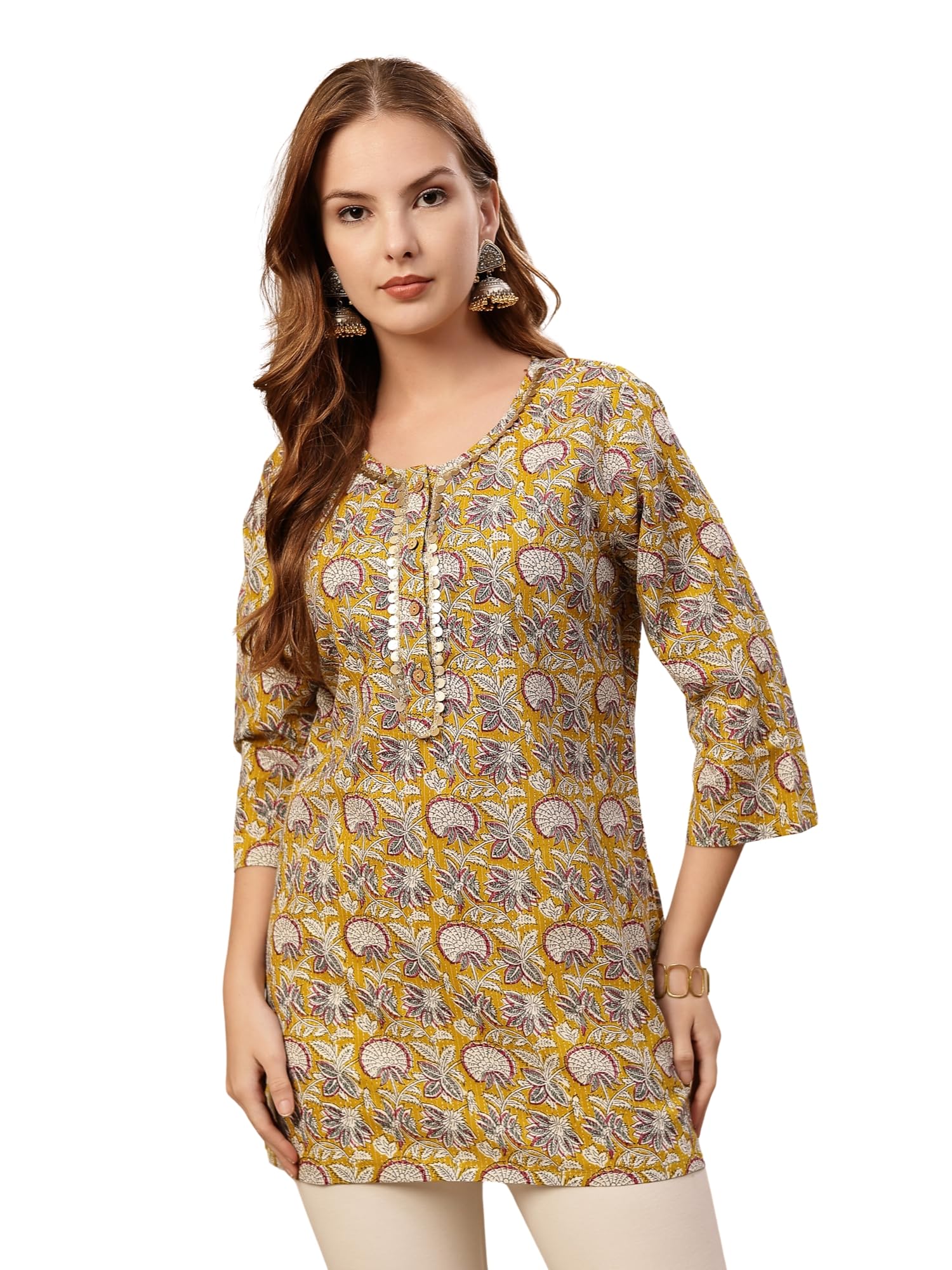 zelena Zipless Feeding Cotton Top with Embroidered Neck | 100% Cotton Maternity Feeding Top Without Zip Nursing Top for Women | Pregnancy & Postpartum Friendly-picture-2