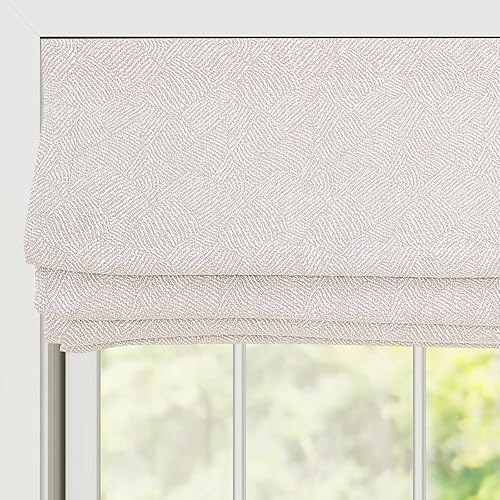 Persianas romanas sin cordones, color beige de alta calidad, opacas para oscurecer la habitación, tela lavable a medida, para ventanas, puertas,