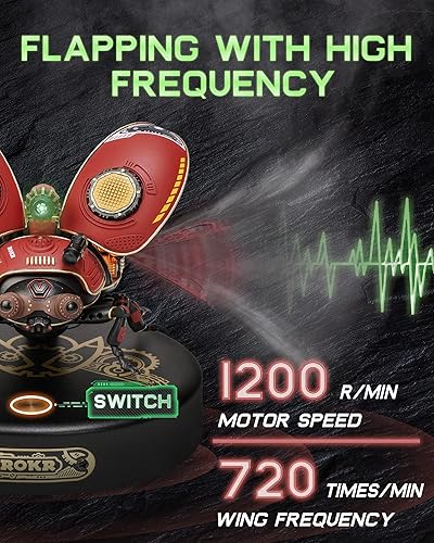 Miniatura 4 de ROKR Kits de construcción de metal para adultos, kits de manualidades de modelos de plástico, rompecabezas de metal 3D para adultos y niños, juego