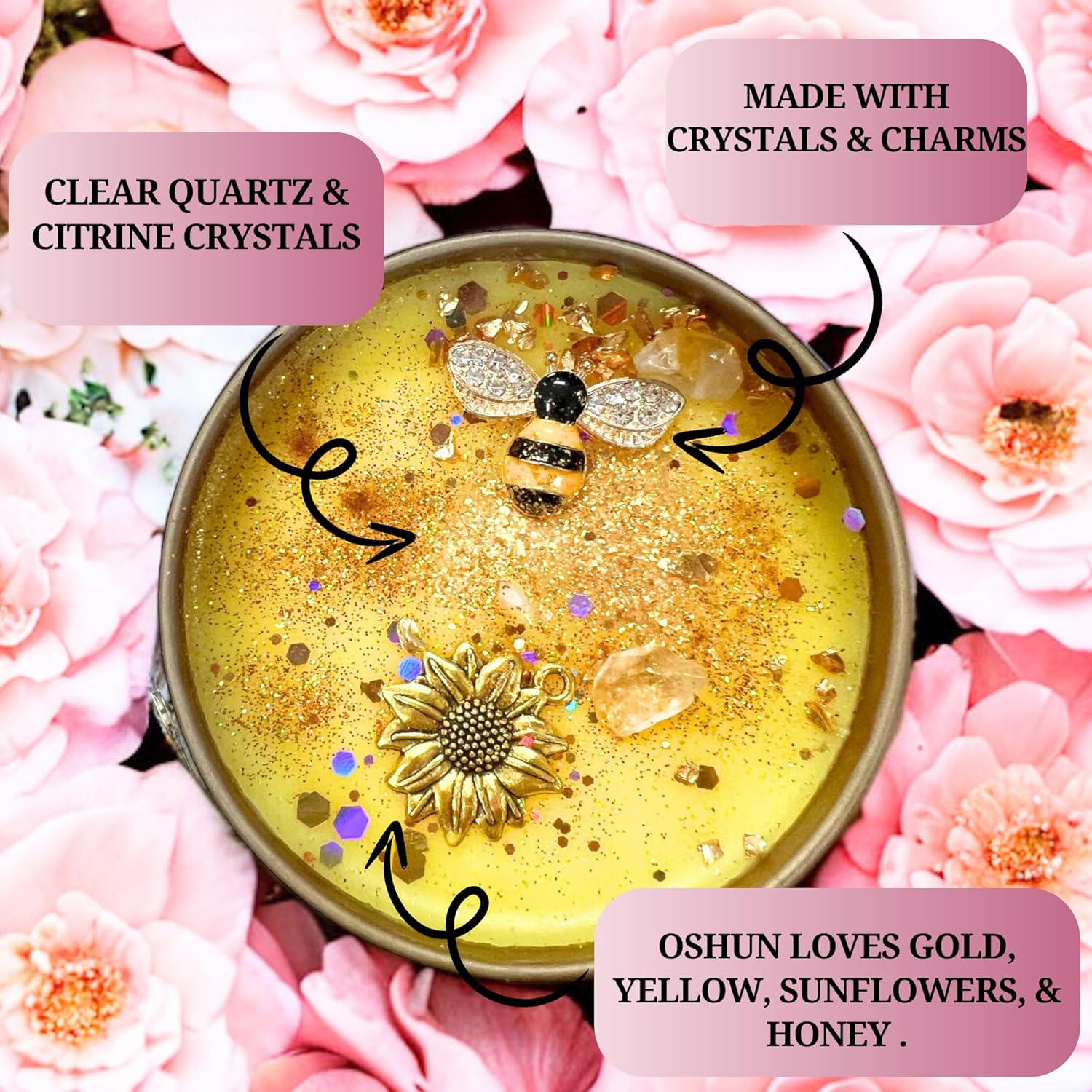 African Orishas Candles Set | Soy Candles Non Toxic | 9 Small Candles (4oz) | Aromatherapy Candles | Witchcraft supplies | Santeria, Wiccan, Pagan, Hoodoo