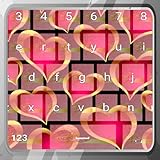 Teclados rosa dorado