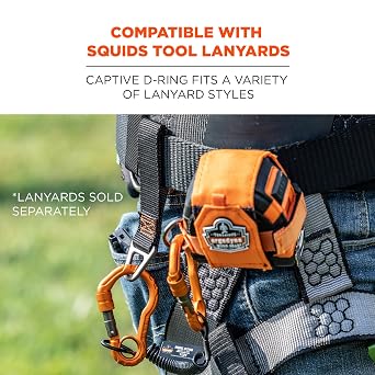 Ergodyne Squids 3171 Tool Belt Loop Attachment for Tool Tethering, 5lbs