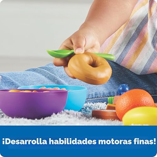 Miniatura 4 de Learning Resources New Sprouts Munch It! Set de alimentos - Accesorios de cocina de juguete, juguetes de simulación, juegos de mesa de picnic