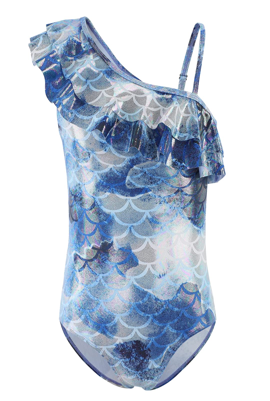 Girls One Piece Swimsuits Mermaid Bathing Suits Summer Swimsuit 2-14 Years
