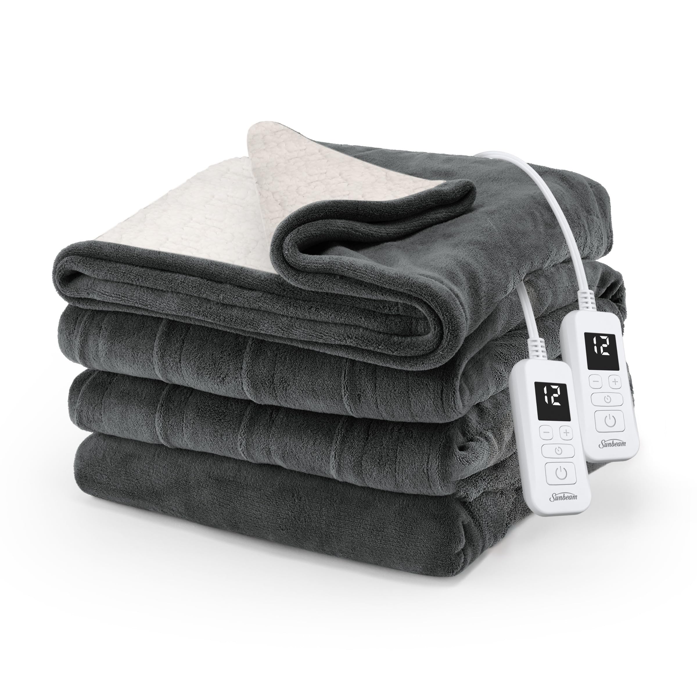 Sunbeam Royal Luxe Microplush Reverse Sherpa