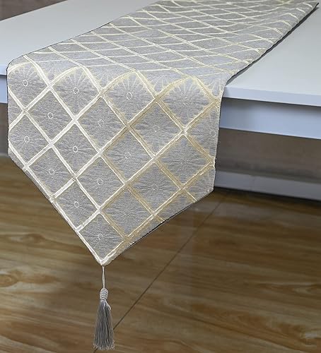 Miniatura 5 de HoliSelear Camino de mesa de felpilla gruesa y suave de 48 pulgadas de largo, 13 x 48 pulgadas, para escritorio lateral de granja, cocina, témesa