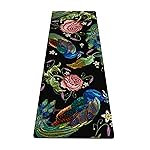 nuveti Yoga Mat Print Extra Thick TPE Non Slip Fitness Exercise Mat with Carrying Bag,72x24 Extra Thick 6MM Exercise & Workout Mat for Yoga, Pilates Fitness and Floor Exercises