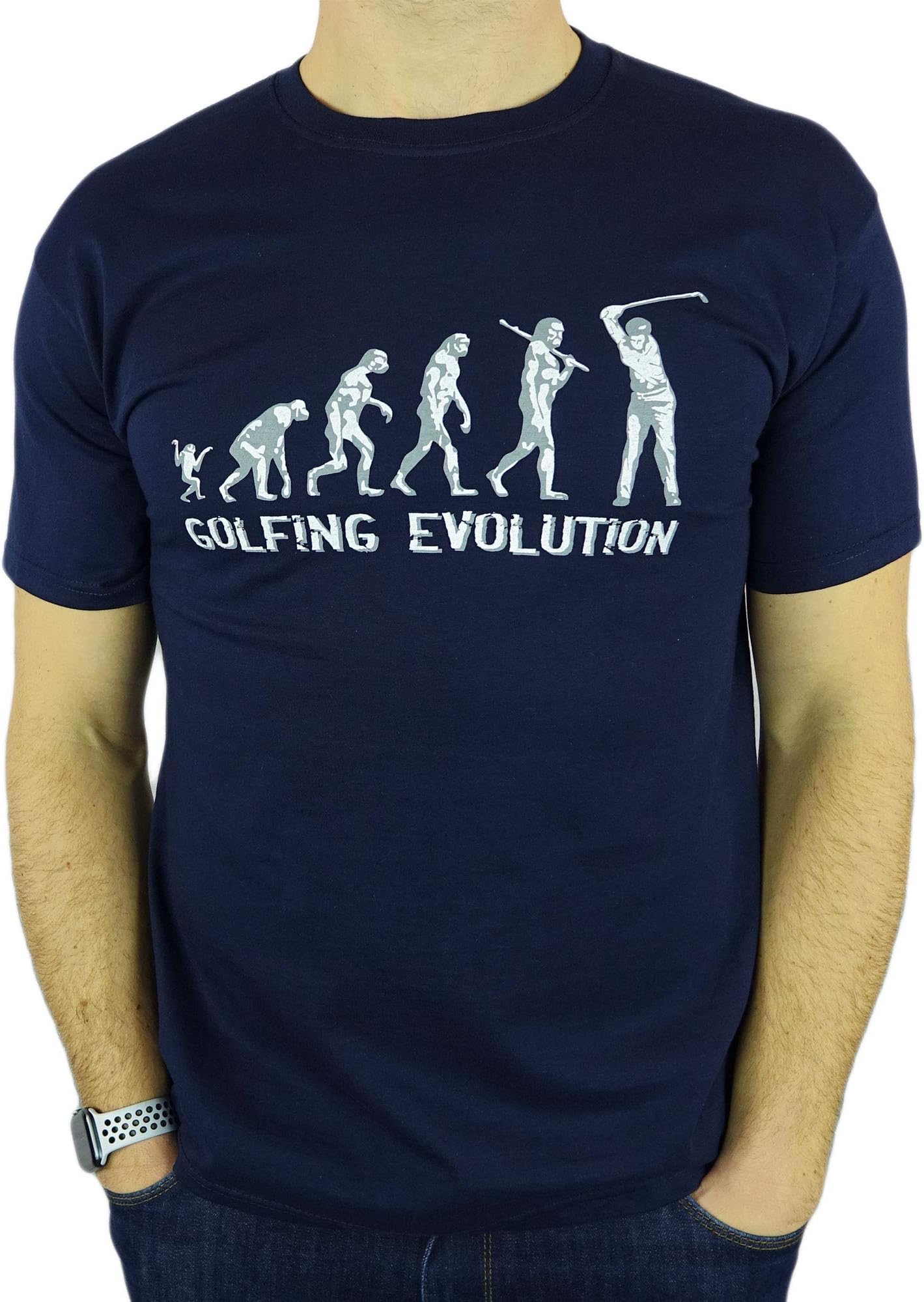 Golf Evolution - Stylish Funny Golfing Gift Mens T-Shirt
