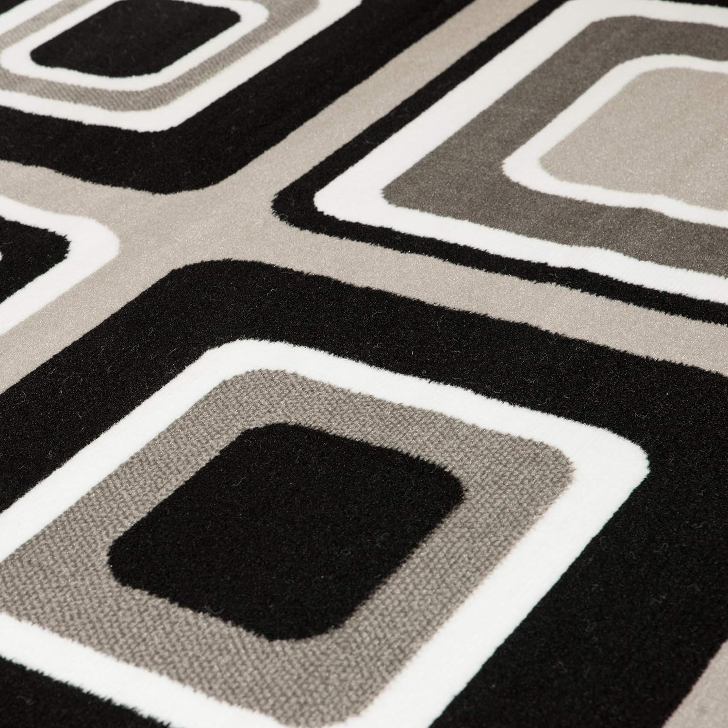 United Weavers Dallas Spaces Accent Rug – Silver, 2x3, Modern Indoor Area Rug with Geometric Pattern, Jute Backing