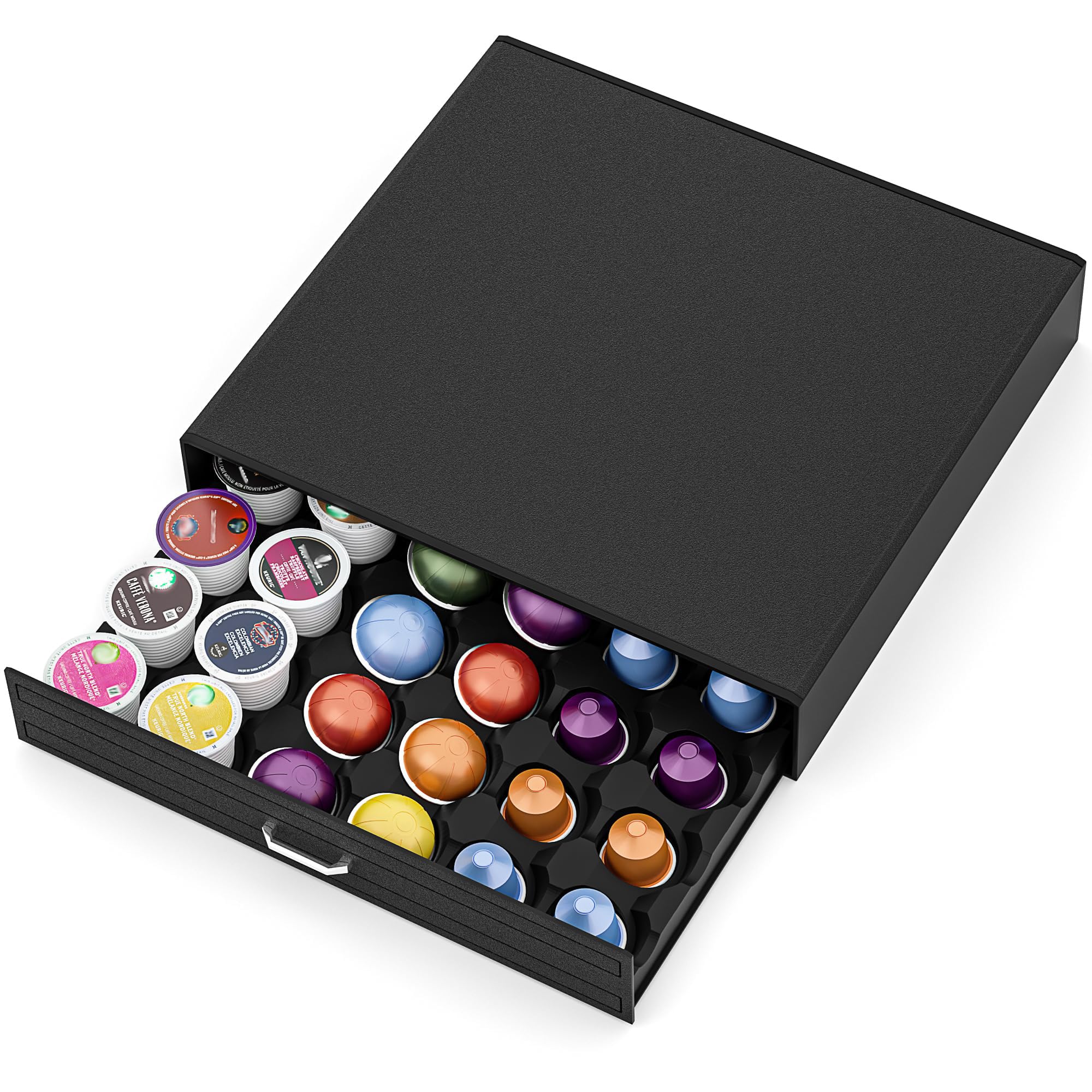 Photo 1 of SZQINJI K Cup Holder Drawer - 30 Pod Capacity, Black