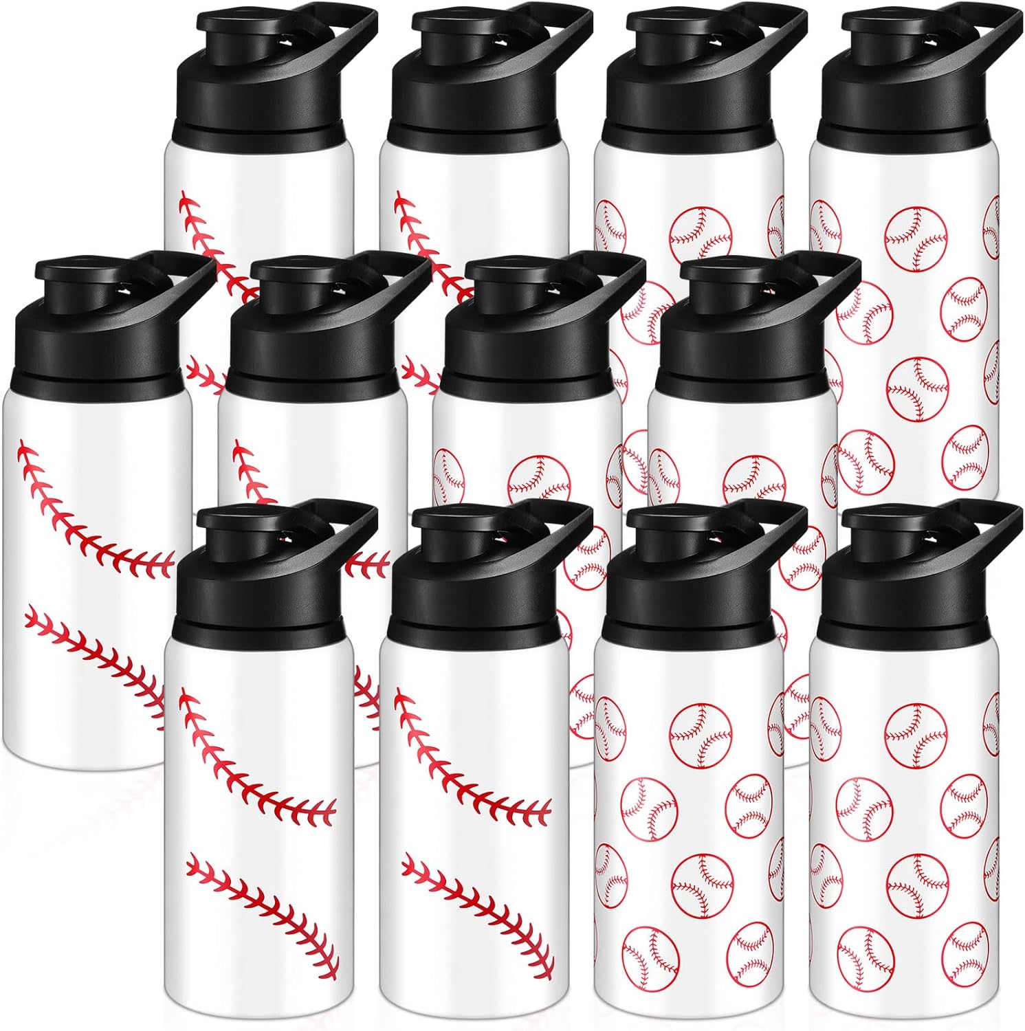 Aluminum Sports Water Bottle Bulk with Snap Lids, 17 oz Leakproof Reusable Cups, Metal Sports Bottle for Travel Gym Hiking Cycling Camping Bike Cages
