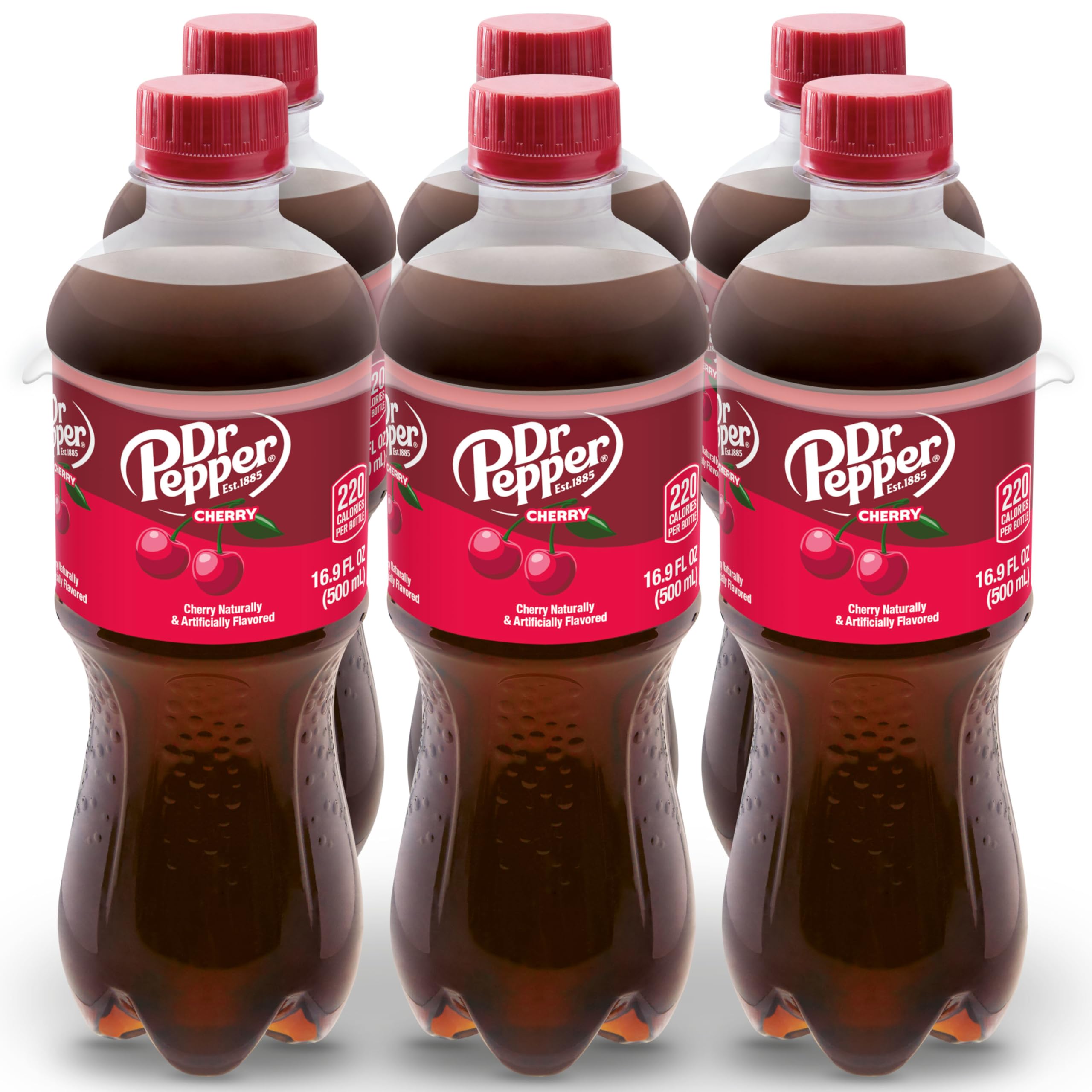 Amazon.com : Dr Pepper Cherry Soda, .5 L bottles, 16.9 Fl Oz (Pack