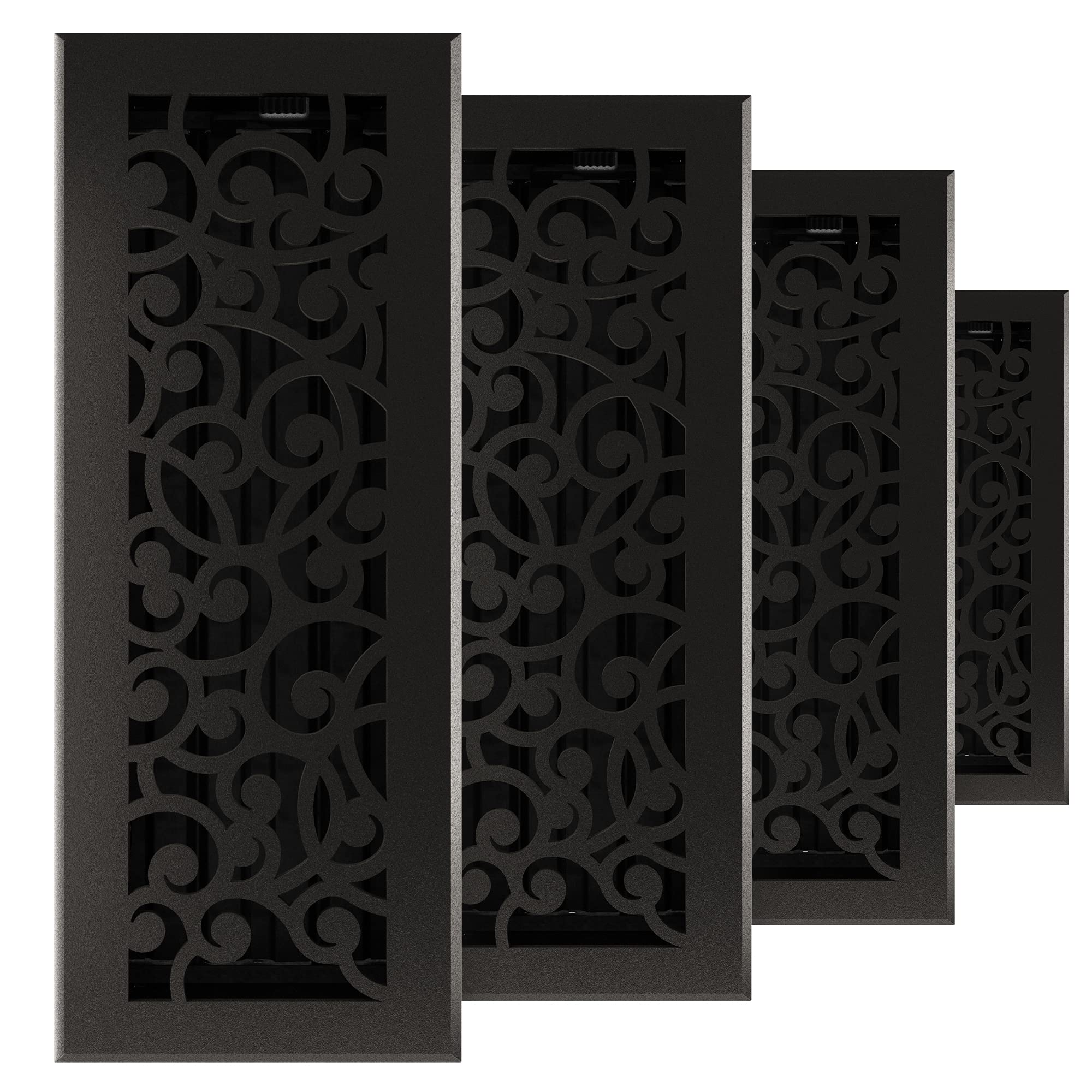 Grille ventilation fonte Imperial RG3375 pour supprimer les sifflements d'air noir mat