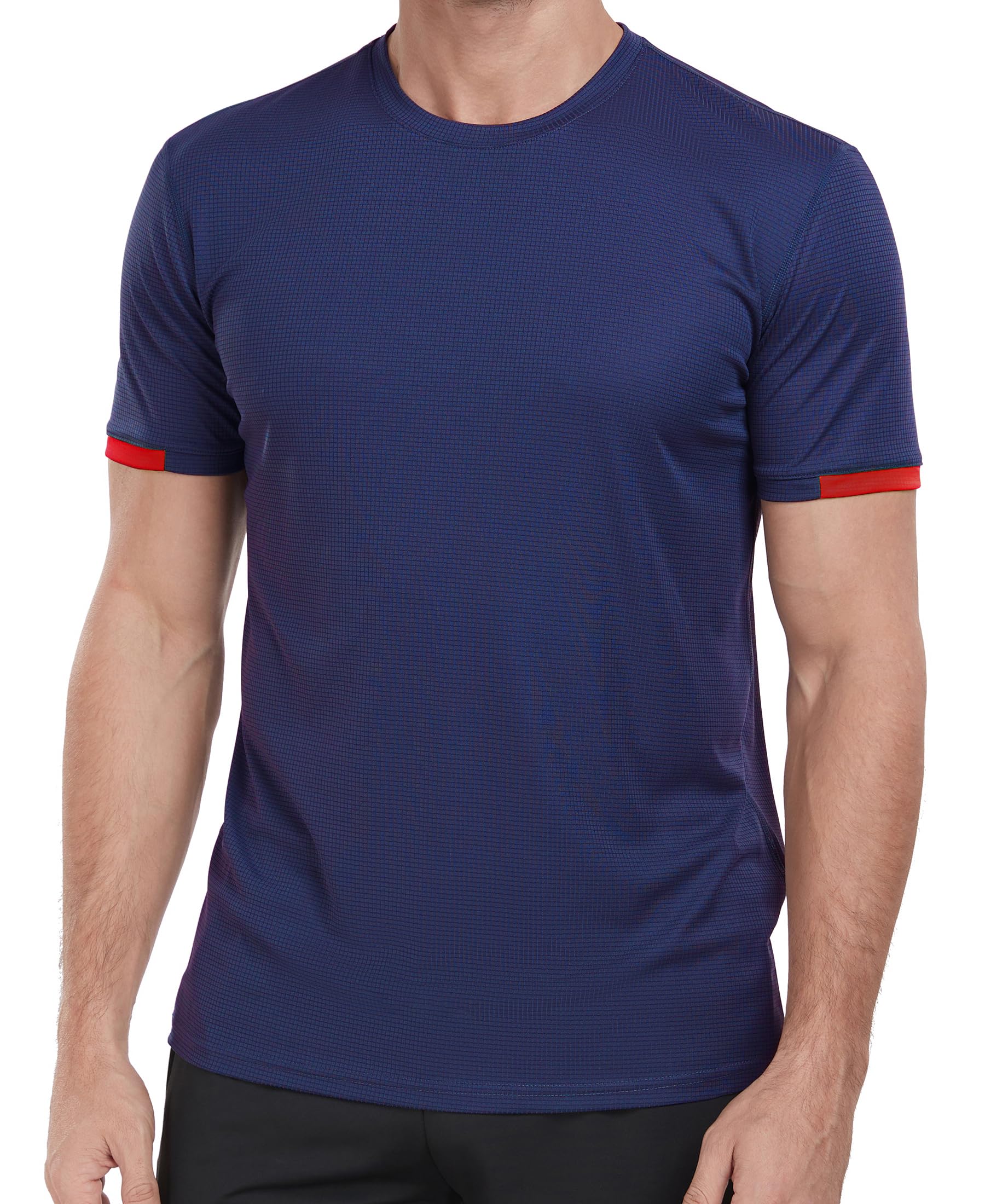 VEOBIKE Men's Quick Dry T-Shirts UPF50+ Moisture Wicking Running Athletic Gym T-Shirts Short Sleeve Summer Casual T Shirts