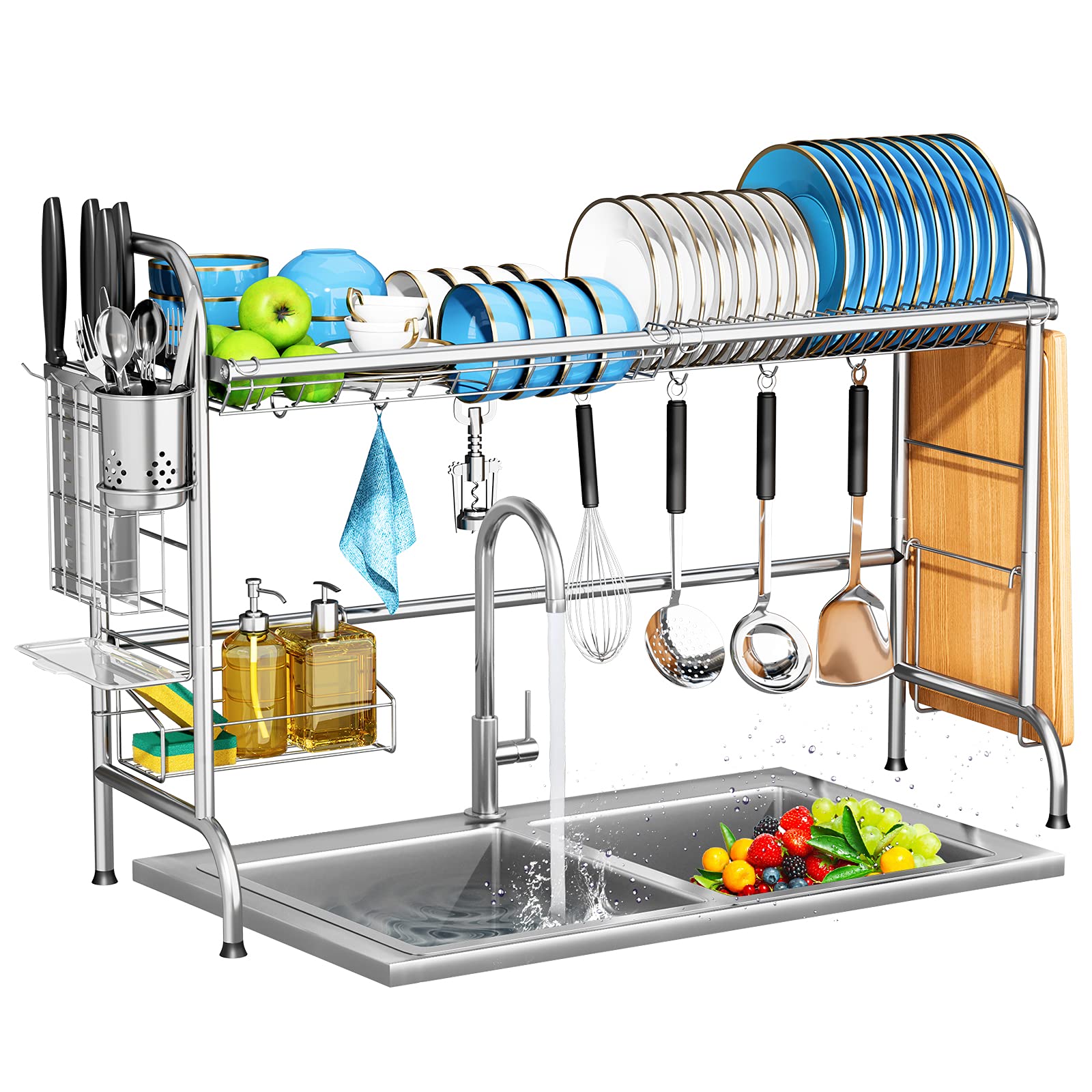 Buy Over The Sink Dish Drying Rack ,MOUKABAL Large Stainless Steel Dish