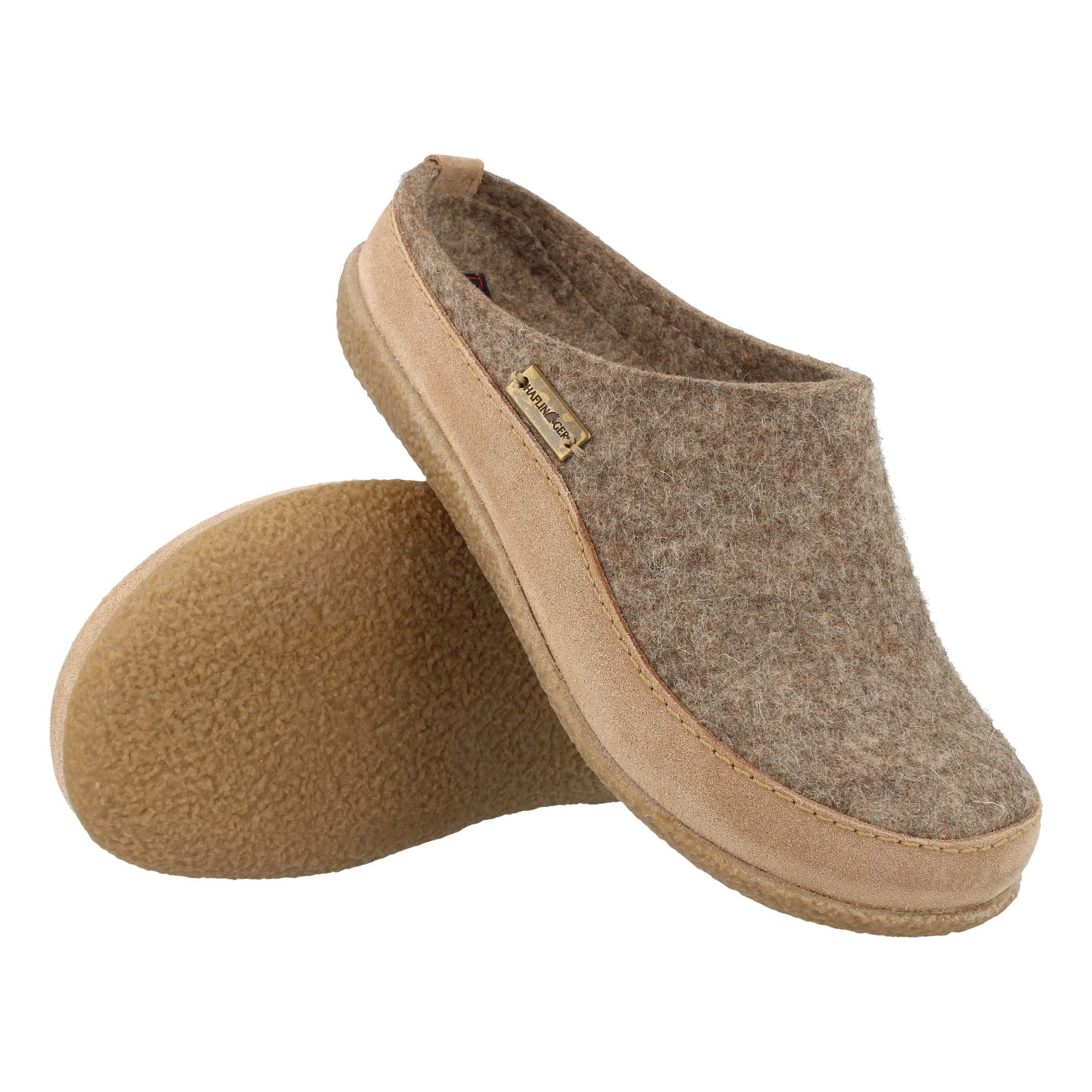HAFLINGER Blizzard Skane Filzpantoffel Hausschuh Gummisohle Unisex