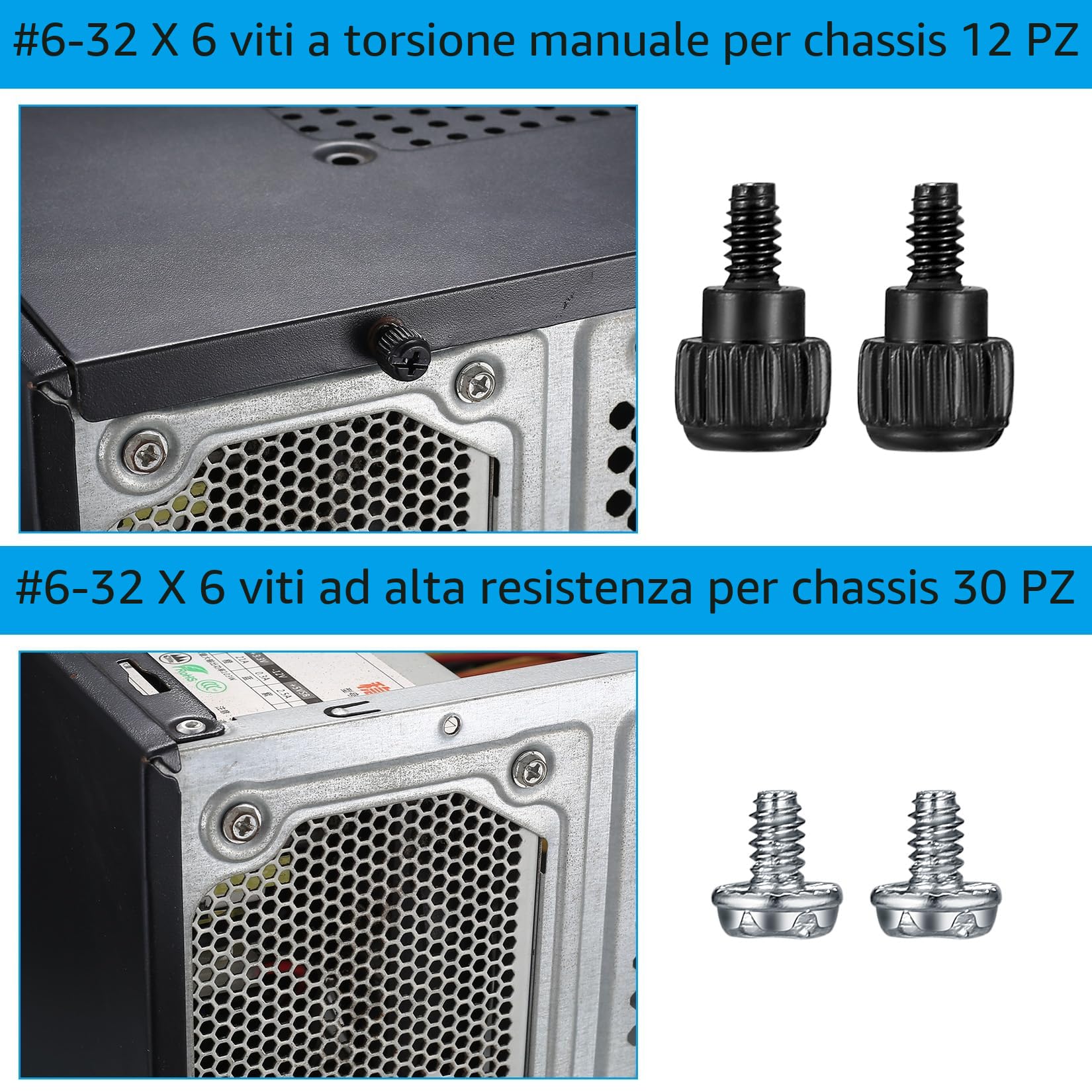 Set di 380 Pezzi Viti per Computer PC, Distanziatori Scheda Madre # 6-32 M3